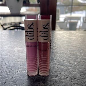 Dibs Beauty Go To Glossy Balm in Rock Candy or MIMS mega shiny pretty gloss